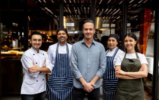 Thriving and engaged restaurant team